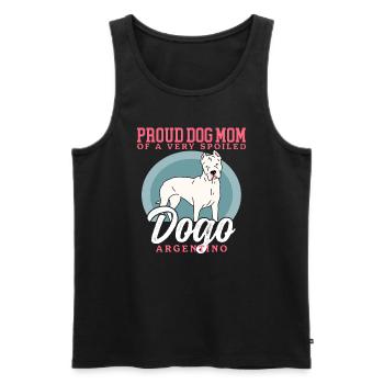 Dogo Argentino Mom Dog Dog Owner Gift - Men's Premium Organic Tank Top - black - Front - Michal (187cm)