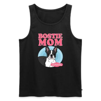 Boston Terrier Mom Dog Owner Dogs Gift - Men's Premium Organic Tank Top - black - Front - Michal (187cm)