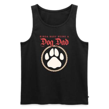 Dog Papa Master Dogs Dog Owner Gift - Men's Premium Organic Tank Top - black - Front - Michal (187cm)