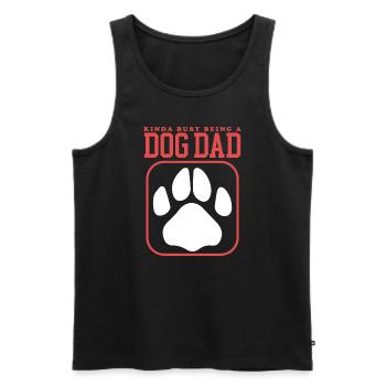 Dog Papa Master Dog Dog Owner Gift - Men's Premium Organic Tank Top - black - Front - Michal (187cm)