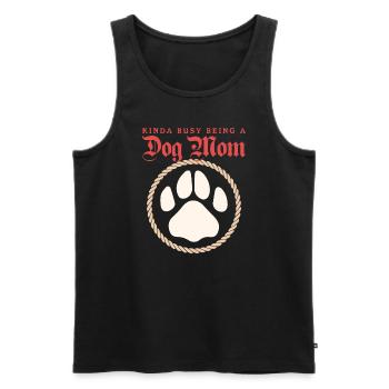 Dog Mama Mistress Dogs Dog Owner Cadeau - Débardeur bio Premium Homme - noir - Devant - Michal (187cm)