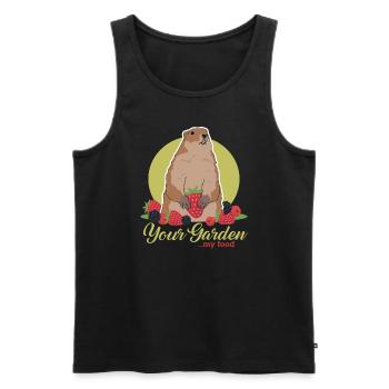 Murmeltiere Mankai Groundhog Munggen Geschenk - Männer Premium Bio Tank Top - Schwarz - Vorne - AI Model Male 178 light (178cm)