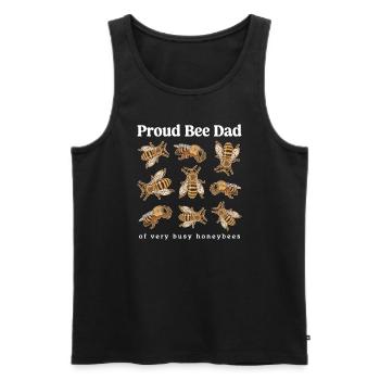 Imker Bienenzüchter Bienen Bienenzucht Geschenk - Männer Premium Bio Tank Top - Schwarz - Vorne - AI Model Male 178 light (178cm)