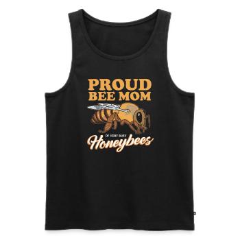 Imker Bienenzüchter | Bienen Bienenzucht Geschenk - Männer Premium Bio Tank Top - Schwarz - Vorne - AI Model Male 178 light (178cm)