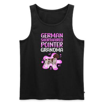 Grand-mère allemande | Shorthair Cadeau du propriétaire de chien - Débardeur bio Premium Homme - noir - Devant - Michal (187cm)