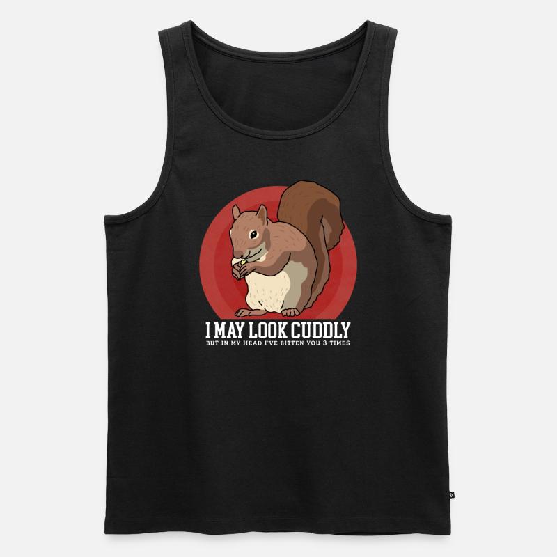 Cute Squirrel Squirrel Gift - Men's Premium Organic Tank Top - black