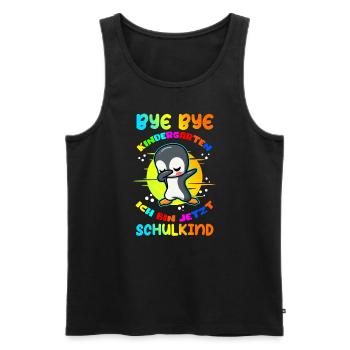 School Enrollment Schoolchildren School Beginners Gift - Men's Premium Organic Tank Top - black - Front - AI Model Male 178 light (178cm)