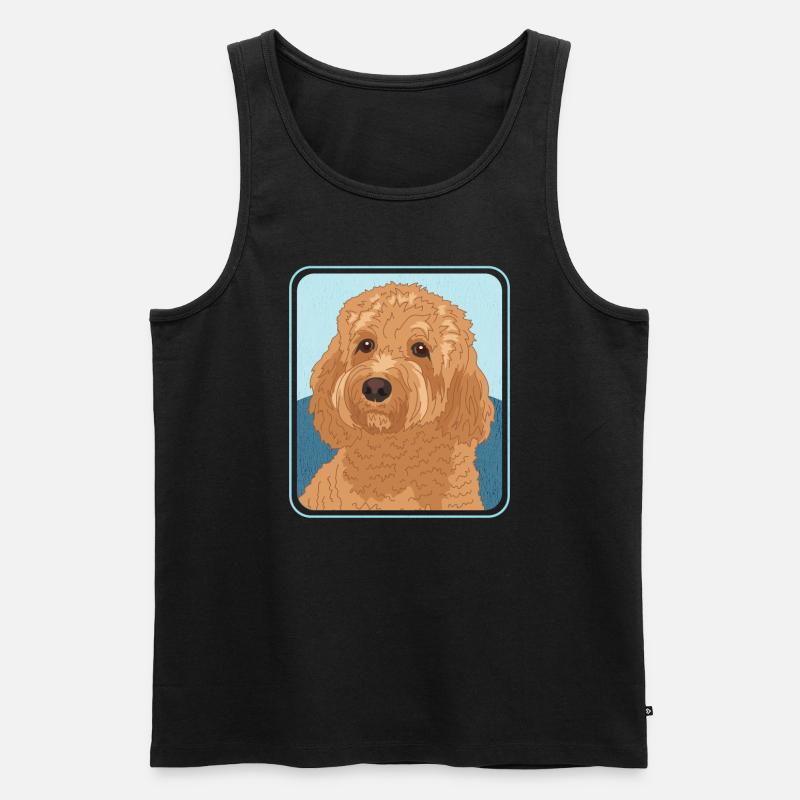 Cavapoo hunde Cavoodle hund ejer gave - Herre Premium økologisk tanktop - sort