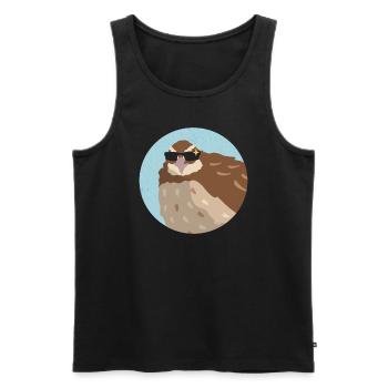 Quail Quail Breeder Quail Keeping Gift - Men's Premium Organic Tank Top - black - Front - AI Model Male 178 light (178cm)