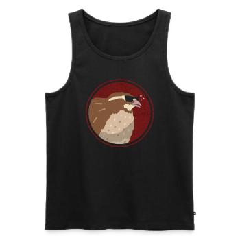 Quail Quail Keeping Quail Breeder Gift - Men's Premium Organic Tank Top - black - Front - AI Model Male 178 light (178cm)
