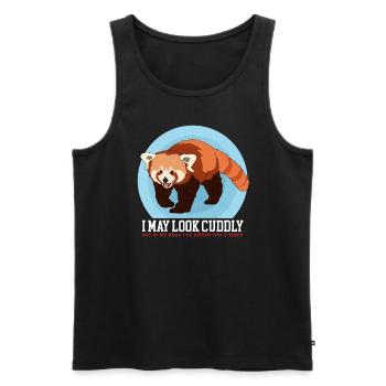 Red Panda Red Pandas Red Panda Gift - Men's Premium Organic Tank Top - black - Front - AI Model Male 178 light (178cm)