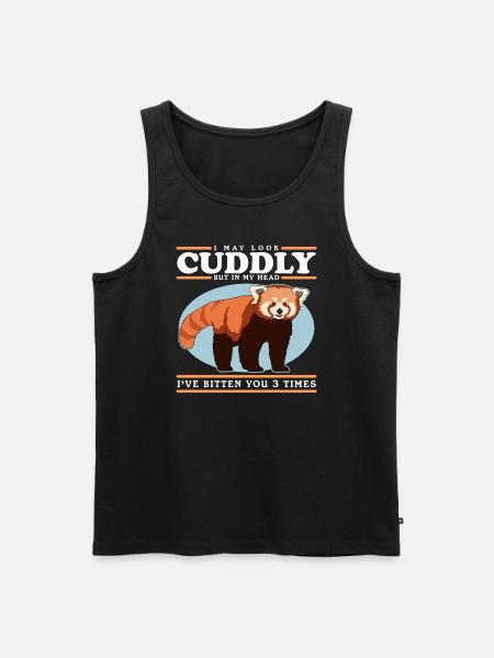 Roter Panda Red Panda Rote Pandas Geschenk - Herre Premium økologisk tanktop - sort