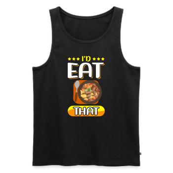 Gulasch Liebhaber Ungarischer Gulasch Geschenk - Männer Premium Bio Tank Top - Schwarz - Vorne - AI Model Male 178 light (178cm)