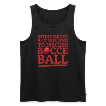 Boccia Bocce Bocciaspieler Boulesport Geschenk - Männer Premium Bio Tank Top - Schwarz - Vorne - AI Model Male 178 light (178cm)