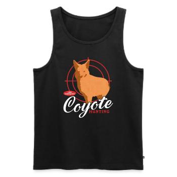 Jäger Jagd Jägerin Jagen Jagdschein Geschenk - Männer Premium Bio Tank Top - Schwarz - Vorne - Michal (187cm)