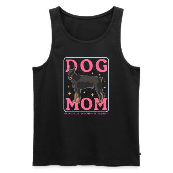 Doberman Mom Dog Owner Dog Mom Gift - Men's Premium Organic Tank Top - black - Front - Michal (187cm)