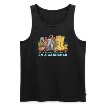 Garten Gärtner Hobbygärtner Gartenarbeit Geschenk - Männer Premium Bio Tank Top - Schwarz - Vorne - AI Model Male 178 light (178cm)