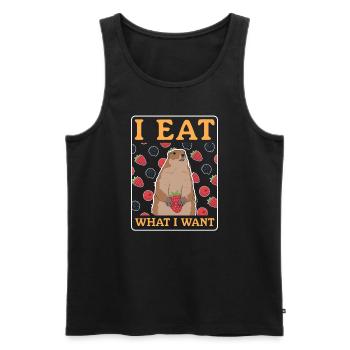 Murmeltiere Mankai Munggen Groundhog Geschenk - Männer Premium Bio Tank Top - Schwarz - Vorne - AI Model Male 178 light (178cm)