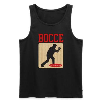 Boccia Boccia Player Boules Bocce Cadeau - Débardeur bio Premium Homme - noir - Devant - Michal (187cm)