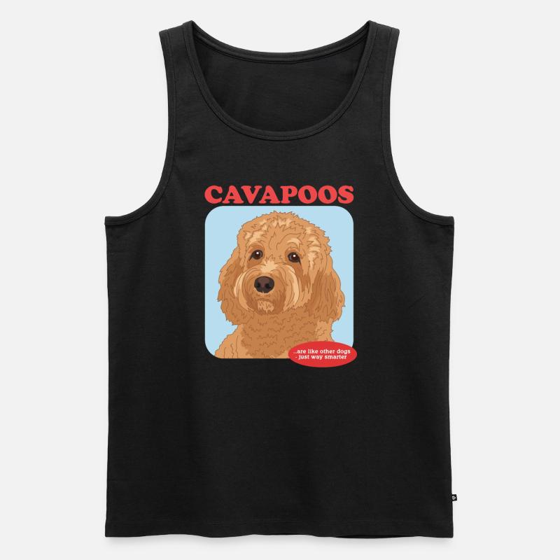 Cavapoo Hunde Cavoodle Hundebesitzer Geschenk - Männer Premium Bio Tank Top - Schwarz