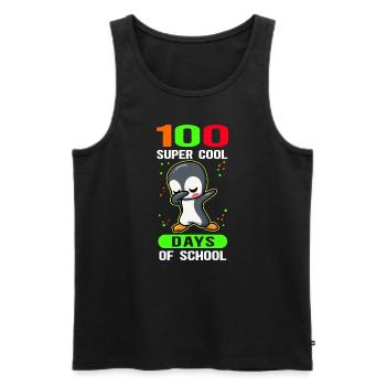 100 School Days School Kids School Gift - Men's Premium Organic Tank Top - black - Front - Michal (187cm)