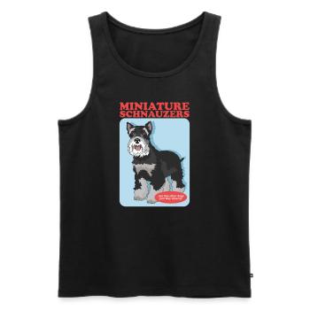 Schnauzer miniature propriétaire Schnauzer chiens cadeau - Débardeur bio Premium Homme - noir - Devant - Michal (187cm)