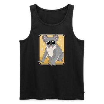 Koala Koalas Koala Bears Koala Bear Cadeau - Débardeur bio Premium Homme - noir - Devant - Michal (187cm)