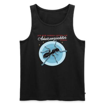 Fourmis Fourmi Ferme Formicarium Cadeau - Débardeur bio Premium Homme - noir - Devant - AI Model Male 178 light (178cm)