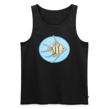 Aquarium Kaiserfisch Aquarianer Geschenk - Männer Premium Bio Tank Top - Schwarz - Vorne - AI Model Male 178 light (178cm)