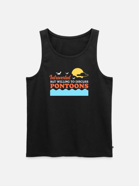 Pontoon Pontoon Boat Captain Gift - Men's Premium Organic Tank Top - black