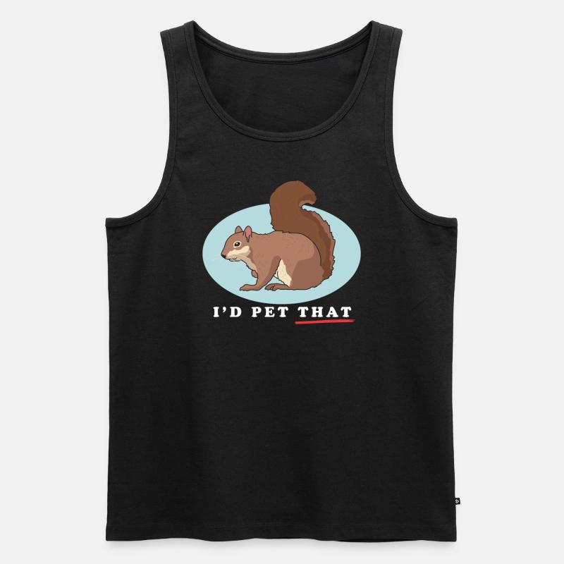 Cute Squirrel Squirrel Gift - Men's Premium Organic Tank Top - black