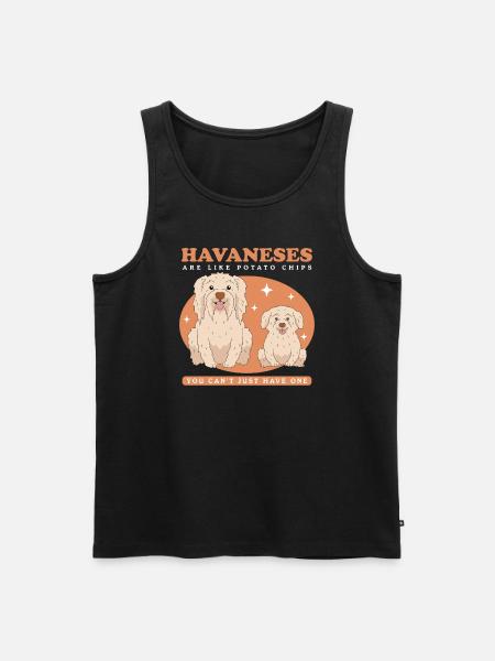 Havaneser Hunde Hundebesitzer Geschenk - Männer Premium Bio Tank Top - Schwarz
