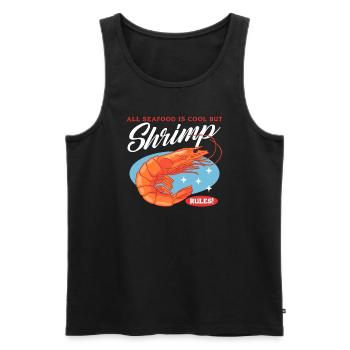 Krabbe Garnele Krabbenliebhaber Krabben Geschenk - Männer Premium Bio Tank Top - Schwarz - Vorne - Michal (187cm)