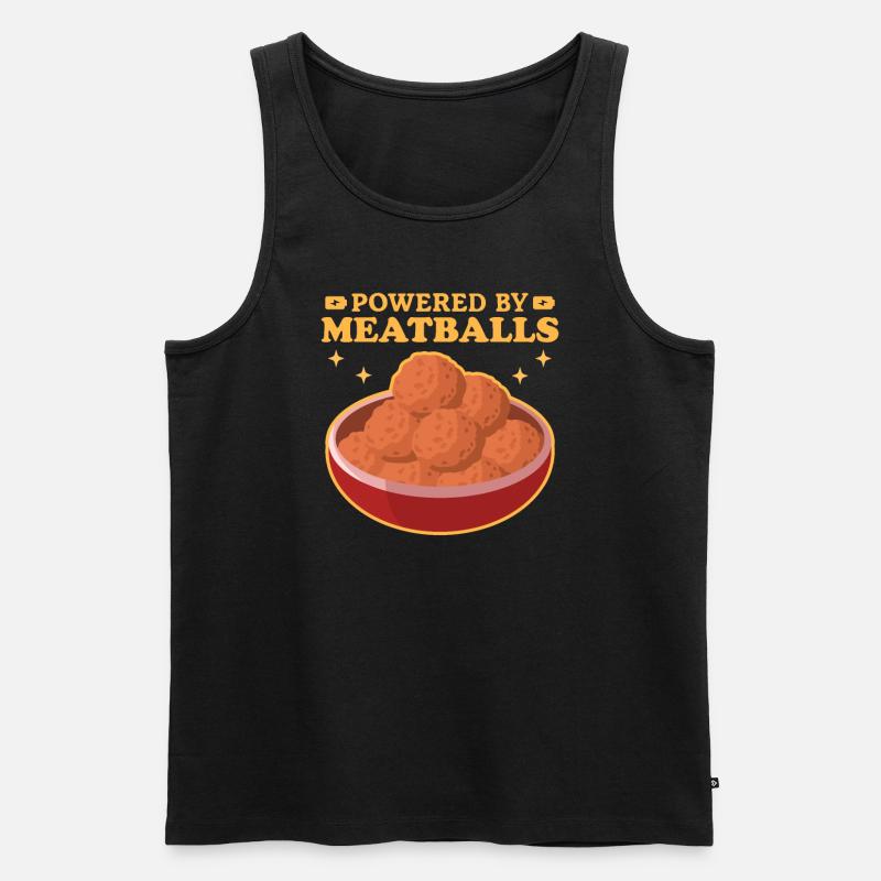 Frikadellen Bulette Bratklops Buletten Geschenk - Männer Premium Bio Tank Top - Schwarz