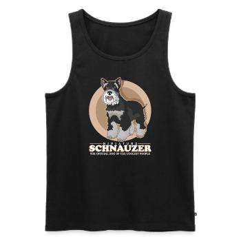Schnauzer miniature propriétaire Schnauzer chien cadeau - Débardeur bio Premium Homme - noir - Devant - Michal (187cm)