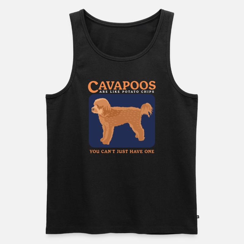 Cavapoo Hunde Cavoodle Hundebesitzer Geschenk - Männer Premium Bio Tank Top - Schwarz