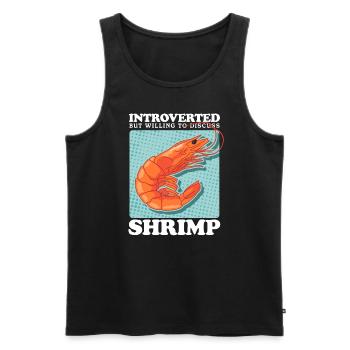 Krabben Garnelen Krabbenliebhaber Krabbe Geschenk - Männer Premium Bio Tank Top - Schwarz - Vorne - Michal (187cm)