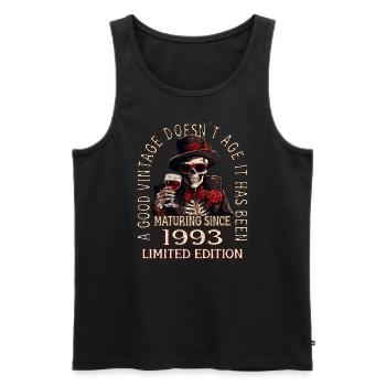 30th Birthday 1993 30s Good vintage - Men's Premium Organic Tank Top - black - Front - Michal (187cm)
