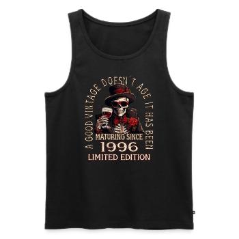 27. Geburtstag 1996 27er Guter Jahrgang - Men's Premium Organic Tank Top - black - Front - Michal (187cm)
