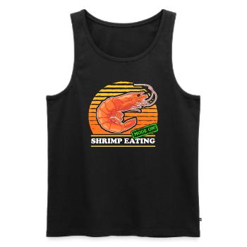 Krabben Krabbenliebhaber Garnelen Krabbe Geschenk - Männer Premium Bio Tank Top - Schwarz - Vorne - Michal (187cm)
