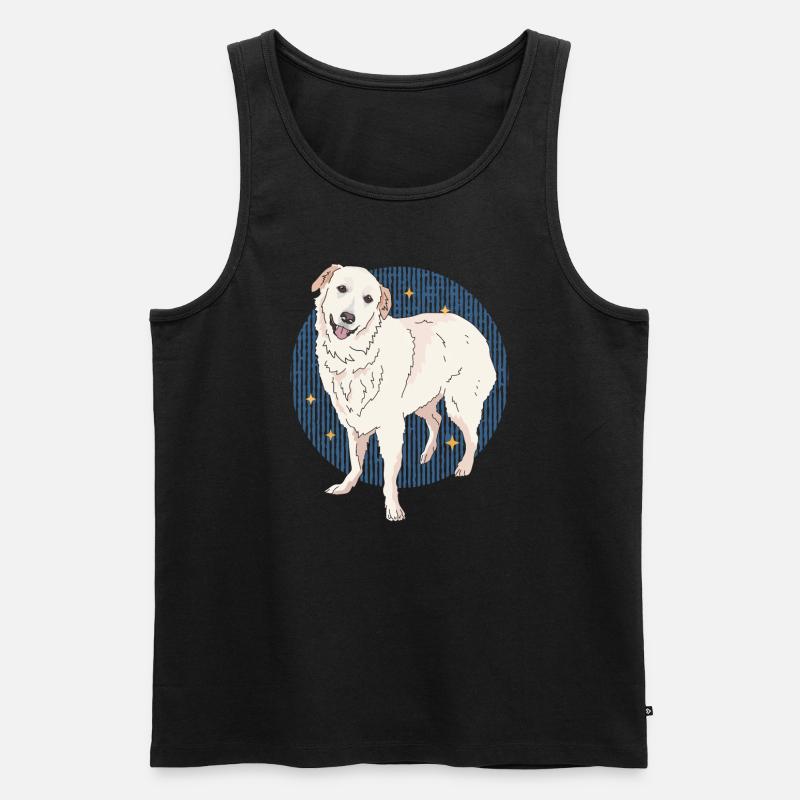 Pyrenäenberghund Hunde | Hundebesitzer Geschenk - Männer Premium Bio Tank Top - Schwarz