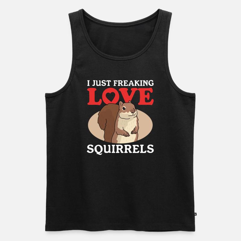 Cute Squirrel Squirrel Gift - Men's Premium Organic Tank Top - black
