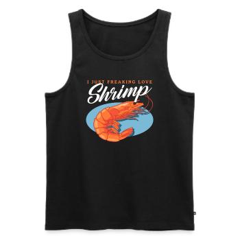Krabben Krabbenliebhaber Garnelen Krabbe Geschenk - Männer Premium Bio Tank Top - Schwarz - Vorne - Michal (187cm)