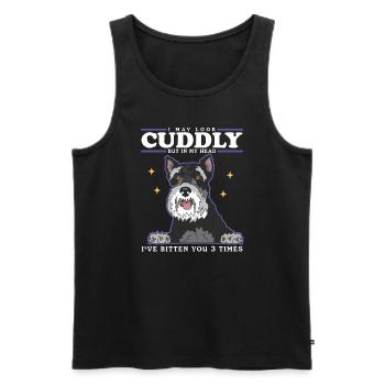Schnauzer miniature propriétaire Schnauzer chiens cadeau - Débardeur bio Premium Homme - noir - Devant - Michal (187cm)