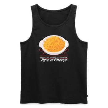 Macaroni and Cheese Mac and Cheese Gift - Men's Premium Organic Tank Top - black - Front - Michal (187cm)