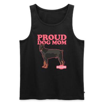 Doberman Mom | Dog Mom Dog Owner Gift - Men's Premium Organic Tank Top - black - Front - Michal (187cm)