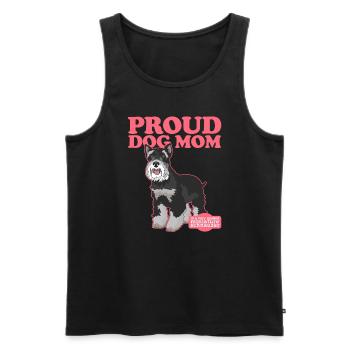 Maman Schnauzer miniature | Schnauzer Dog Mom Cadeau - Débardeur bio Premium Homme - noir - Devant - Michal (187cm)