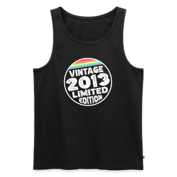 Vintage 2013 Geburtstag Geschenk Kinderparty - Männer Premium Bio Tank Top - Schwarz - Vorne - AI Model Male 178 light (178cm)