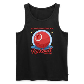 Kickball Kickball Joueur Kickballer Cadeau - Débardeur bio Premium Homme - noir - Devant - Michal (187cm)