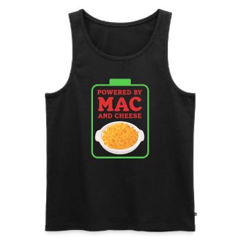 Macaroni and Cheese | Mac and Cheese Gift - Men's Premium Organic Tank Top - black - Front - AI Model Male 178 light (178cm)